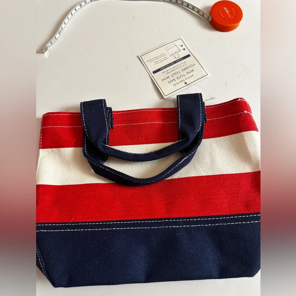 Pottery Barn Kids Red and Navy Shark Tote - Picture 3 of 7